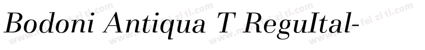 Bodoni Antiqua T ReguItal字体转换